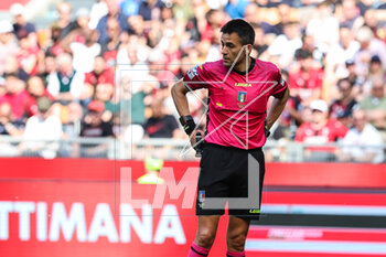 2023-05-06 - Referee Antonio Rapuano in action during Serie A 2022/23 football match between AC Milan and SS Lazio at San Siro Stadium, Milan, Italy on May 06, 2023 - AC MILAN VS SS LAZIO - ITALIAN SERIE A - SOCCER