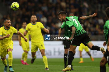 2023-05-13 - Matheus Henrique of US Sassuolo in action during Serie A 2022/23 football match between FC Internazionale and US Sassuolo at Giuseppe Meazza Stadium, Milan, Italy on May 13, 2023 - INTER - FC INTERNAZIONALE VS US SASSUOLO - ITALIAN SERIE A - SOCCER
