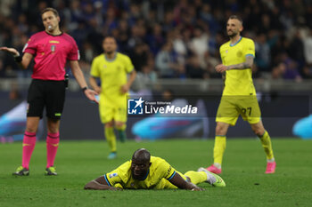 2023-05-13 - Romelu Lukaku of FC Internazionale reacts during Serie A 2022/23 football match between FC Internazionale and US Sassuolo at Giuseppe Meazza Stadium, Milan, Italy on May 13, 2023 - INTER - FC INTERNAZIONALE VS US SASSUOLO - ITALIAN SERIE A - SOCCER