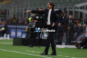 2023-05-13 - Simone Inzaghi Head Coach of FC Internazionale reacts during Serie A 2022/23 football match between FC Internazionale and US Sassuolo at Giuseppe Meazza Stadium, Milan, Italy on May 13, 2023 - INTER - FC INTERNAZIONALE VS US SASSUOLO - ITALIAN SERIE A - SOCCER
