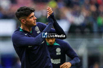 2023-05-13 - Raoul Bellanova of FC Internazionale greets the fans during Serie A 2022/23 football match between FC Internazionale and US Sassuolo at Giuseppe Meazza Stadium, Milan, Italy on May 13, 2023 - INTER - FC INTERNAZIONALE VS US SASSUOLO - ITALIAN SERIE A - SOCCER