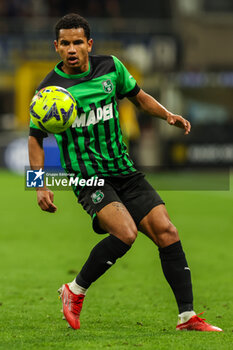 2023-05-13 - Rogerio of US Sassuolo in action during Serie A 2022/23 football match between FC Internazionale and US Sassuolo at Giuseppe Meazza Stadium, Milan, Italy on May 13, 2023 - INTER - FC INTERNAZIONALE VS US SASSUOLO - ITALIAN SERIE A - SOCCER