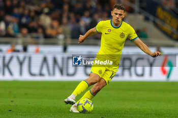 2023-05-13 - Kristjan Asllani of FC Internazionale in action during Serie A 2022/23 football match between FC Internazionale and US Sassuolo at Giuseppe Meazza Stadium, Milan, Italy on May 13, 2023 - INTER - FC INTERNAZIONALE VS US SASSUOLO - ITALIAN SERIE A - SOCCER
