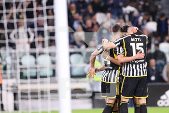 2023-05-14 - The players of Juventus FC celebrates the goal of Gleison Bremer (Juventus FC)  - JUVENTUS FC VS US CREMONESE - ITALIAN SERIE A - SOCCER
