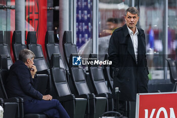 2023-05-20 - Paolo Maldini Technical Area Director of AC Milan looks on during Serie A 2022/23 football match between AC Milan and UC Sampdoria at San Siro Stadium, Milan, Italy on May 20, 2023 - AC MILAN VS UC SAMPDORIA - ITALIAN SERIE A - SOCCER