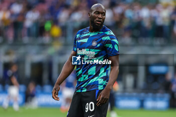 2023-05-27 - Romelu Lukaku of FC Internazionale warms up during Serie A 2022/23 football match between FC Internazionale and Atalanta BC at Giuseppe Meazza Stadium, Milan, Italy on May 27, 2023 - INTER - FC INTERNAZIONALE VS ATALANTA BC - ITALIAN SERIE A - SOCCER