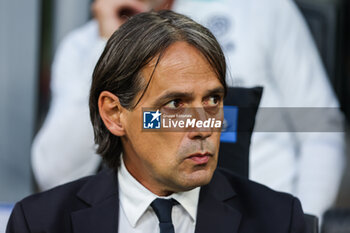 2023-05-27 - Simone Inzaghi Head Coach of FC Internazionale looks on during Serie A 2022/23 football match between FC Internazionale and Atalanta BC at Giuseppe Meazza Stadium, Milan, Italy on May 27, 2023 - INTER - FC INTERNAZIONALE VS ATALANTA BC - ITALIAN SERIE A - SOCCER
