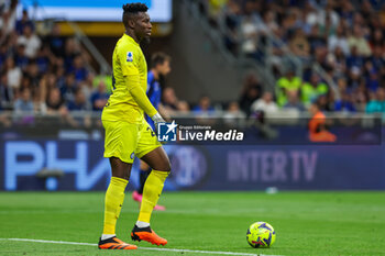 2023-05-27 - Andre Onana of FC Internazionale in action during Serie A 2022/23 football match between FC Internazionale and Atalanta BC at Giuseppe Meazza Stadium, Milan, Italy on May 27, 2023 - INTER - FC INTERNAZIONALE VS ATALANTA BC - ITALIAN SERIE A - SOCCER