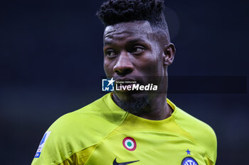 2023-05-27 - Andre Onana of FC Internazionale looks on during Serie A 2022/23 football match between FC Internazionale and Atalanta BC at Giuseppe Meazza Stadium, Milan, Italy on May 27, 2023 - INTER - FC INTERNAZIONALE VS ATALANTA BC - ITALIAN SERIE A - SOCCER