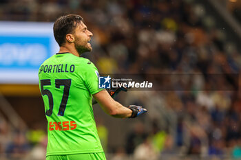 2023-05-27 - Marco Sportiello of Atalanta BC gestures during Serie A 2022/23 football match between FC Internazionale and Atalanta BC at Giuseppe Meazza Stadium, Milan, Italy on May 27, 2023 - INTER - FC INTERNAZIONALE VS ATALANTA BC - ITALIAN SERIE A - SOCCER