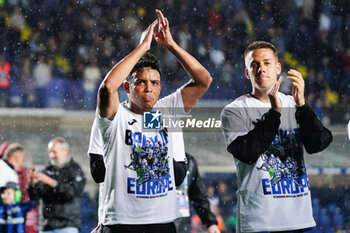 2023-06-04 - Luis Muriel (Atalanta BC) celebrates the win with the t-shirt 