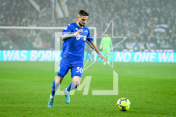 2023-01-04 - Empoli's Petar Stojanovic portrait in action - UDINESE CALCIO VS EMPOLI FC - ITALIAN SERIE A - SOCCER
