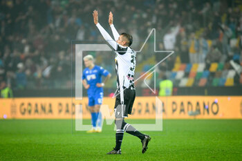 2023-01-04 - Udinese's Roberto Maximiliano Pereyra celebrates after scoring a goal - UDINESE CALCIO VS EMPOLI FC - ITALIAN SERIE A - SOCCER