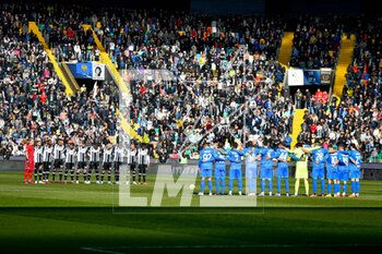 2023-02-12 - One minute of silent for the earthquake victoms in Siria and Turkey - UDINESE CALCIO VS US SASSUOLO - ITALIAN SERIE A - SOCCER