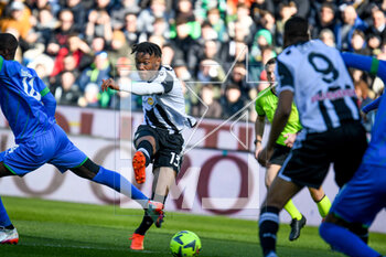 2023-02-12 - Udinese's Destiny Iyenoma Udogie scores a goal - UDINESE CALCIO VS US SASSUOLO - ITALIAN SERIE A - SOCCER