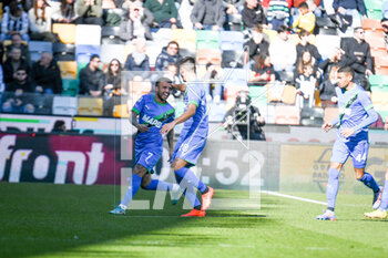 2023-02-12 - Sassuolo's Matheus Henriques celebrates after scoring a goal - UDINESE CALCIO VS US SASSUOLO - ITALIAN SERIE A - SOCCER