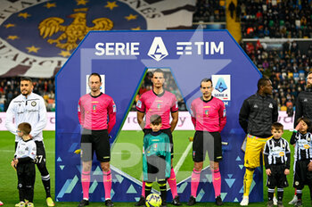 2023-02-26 - Arc alignment Lega Serie A with The Referee of the match Matteo Marchetti of the Ostia Lido Section - UDINESE CALCIO VS SPEZIA CALCIO - ITALIAN SERIE A - SOCCER