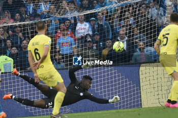 2023-05-21 - Andre' Anguissa of SSC Napoli scores the 1-0 goal during the Serie A match between SSC Napoli vs FC Inter at Diego Armando Maradona Stadium - SSC NAPOLI VS INTER - FC INTERNAZIONALE - ITALIAN SERIE A - SOCCER