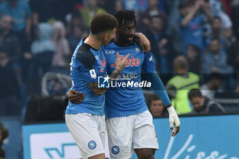 2023-05-21 - Andre' Anguissa of SSC Napoli cheers after the goal scored during the Serie A match between SSC Napoli vs FC Inter at Diego Armando Maradona Stadium - SSC NAPOLI VS INTER - FC INTERNAZIONALE - ITALIAN SERIE A - SOCCER