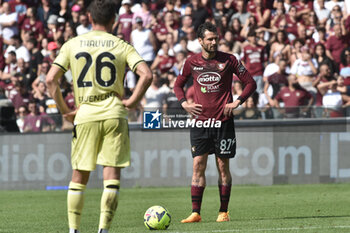 2023-05-27 - Antonio Candreva of US Salernitana before scoring the goal of 2-2 during the Serie A match between US Salernitana 1919 vs Udinese Calcio at Arechi Stadium - US SALERNITANA VS UDINESE CALCIO - ITALIAN SERIE A - SOCCER