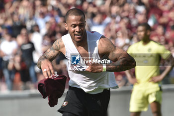 2023-05-27 - William Ekongo of US Salernitana rejoices after scoring a goal of victory during the Serie A match between US Salernitana 1919 vs Udinese Calcio at Arechi Stadium - US SALERNITANA VS UDINESE CALCIO - ITALIAN SERIE A - SOCCER