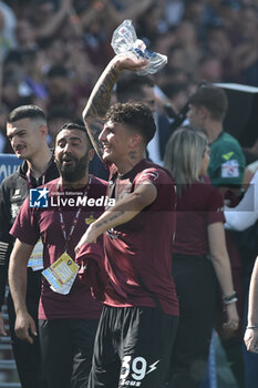 2023-05-27 - Antonio Iervolino of US Salernitana rejoices after the Serie A match between US Salernitana 1919 vs Udinese Calcio at Arechi Stadium - US SALERNITANA VS UDINESE CALCIO - ITALIAN SERIE A - SOCCER