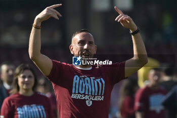 2023-05-27 - Franc Ribery say hello his fans at the and the Serie A match between US Salernitana 1919 vs Udinese Calcio at Arechi Stadium - US SALERNITANA VS UDINESE CALCIO - ITALIAN SERIE A - SOCCER