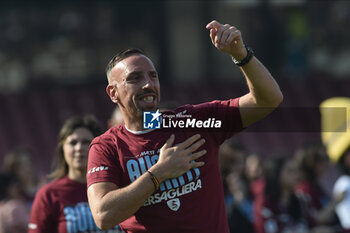 2023-05-27 - Franc Ribery say hello his fans at the and the Serie A match between US Salernitana 1919 vs Udinese Calcio at Arechi Stadium - US SALERNITANA VS UDINESE CALCIO - ITALIAN SERIE A - SOCCER