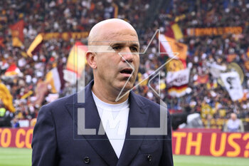 2023-04-29 - Luigi Di Biagio during the 32th day of the Serie A Championship between A.S. Roma vs A.C. Milan on April 29, 2023 at the Stadio Olimpico in Rome, Italy. - AS ROMA VS AC MILAN - ITALIAN SERIE A - SOCCER