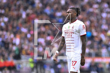 2023-04-29 - Rafael Leao of A.C. Milan during the 32th day of the Serie A Championship between A.S. Roma vs A.C. Milan on April 29, 2023 at the Stadio Olimpico in Rome, Italy. - AS ROMA VS AC MILAN - ITALIAN SERIE A - SOCCER