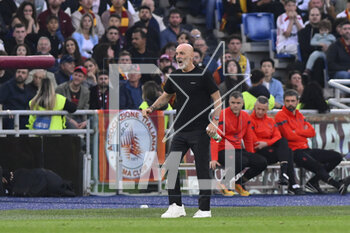 2023-04-29 - Stefano Pioli of A.C. Milan during the 32th day of the Serie A Championship between A.S. Roma vs A.C. Milan on April 29, 2023 at the Stadio Olimpico in Rome, Italy. - AS ROMA VS AC MILAN - ITALIAN SERIE A - SOCCER