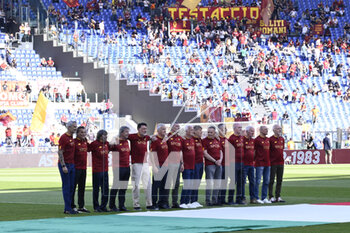2023-05-06 - The Italian Champions of the A.S. Rome championship 1982/83during the 17th day of the Serie A Championship between A.S. Roma Women and A.C. Milan at the stadio Tre Fontane on 19th of March, 2022 in Rome, Italy. - AS ROMA VS INTER - FC INTERNAZIONALE - ITALIAN SERIE A - SOCCER