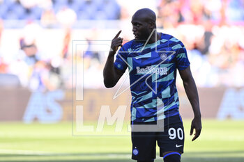 2023-05-06 - Romelu Lukaku of F.C. Inter during the 34th day of the Serie A Championship between A.S. Roma vs F.C. Inter on May 6, 2023 at the Stadio Olimpico in Rome, Italy. - AS ROMA VS INTER - FC INTERNAZIONALE - ITALIAN SERIE A - SOCCER