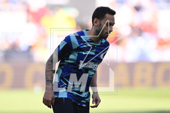 2023-05-06 - Hakan Calhanoglu of F.C. Inter during the 34th day of the Serie A Championship between A.S. Roma vs F.C. Inter on May 6, 2023 at the Stadio Olimpico in Rome, Italy. - AS ROMA VS INTER - FC INTERNAZIONALE - ITALIAN SERIE A - SOCCER