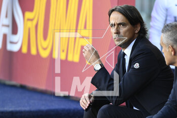 2023-05-06 - Simone Inzaghi of F.C. Inter during the 34th day of the Serie A Championship between A.S. Roma vs F.C. Inter on May 6, 2023 at the Stadio Olimpico in Rome, Italy. - AS ROMA VS INTER - FC INTERNAZIONALE - ITALIAN SERIE A - SOCCER