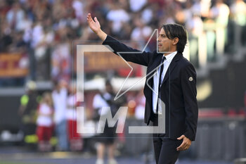 2023-05-06 - Simone Inzaghi of F.C. Inter during the 34th day of the Serie A Championship between A.S. Roma vs F.C. Inter on May 6, 2023 at the Stadio Olimpico in Rome, Italy. - AS ROMA VS INTER - FC INTERNAZIONALE - ITALIAN SERIE A - SOCCER