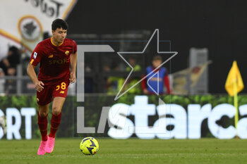 2023-05-06 - Filippo Missori of A.S. Roma during the 34th day of the Serie A Championship between A.S. Roma vs F.C. Inter on May 6, 2023 at the Stadio Olimpico in Rome, Italy. - AS ROMA VS INTER - FC INTERNAZIONALE - ITALIAN SERIE A - SOCCER
