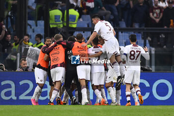 2023-05-22 - Boulaye Dia of U.S. Salernitana celebrates after scoring the 1-2 during the 36th day of the Serie A Championship between A.S. Roma vs U.S. Salernitana 1919 on May 22, 2023 at the Stadio Olimpico in Rome, Italy. - AS ROMA VS US SALERNITANA - ITALIAN SERIE A - SOCCER