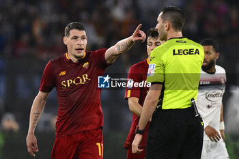 2023-05-22 - Andrea Belotti of A.S. Roma during the 36th day of the Serie A Championship between A.S. Roma vs U.S. Salernitana 1919 on May 22, 2023 at the Stadio Olimpico in Rome, Italy. - AS ROMA VS US SALERNITANA - ITALIAN SERIE A - SOCCER