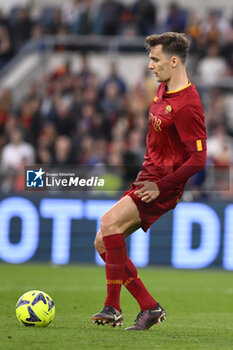 2023-05-22 - Diego Llorente of A.S. Romaduring the 36th day of the Serie A Championship between A.S. Roma vs U.S. Salernitana 1919 on May 22, 2023 at the Stadio Olimpico in Rome, Italy. - AS ROMA VS US SALERNITANA - ITALIAN SERIE A - SOCCER