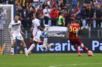 2023-05-22 - Nicola Zalewski of A.S. Roma during the 36th day of the Serie A Championship between A.S. Roma vs U.S. Salernitana 1919 on May 22, 2023 at the Stadio Olimpico in Rome, Italy. - AS ROMA VS US SALERNITANA - ITALIAN SERIE A - SOCCER