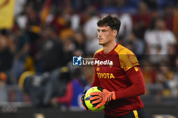 2023-06-04 - Mile Svilar of A.S. Roma during the 38th day of the Serie A Championship between A.S. Roma vs A.C. Spezia on June 4, 2023 at the Stadio Olimpico in Rome, Italy. - AS ROMA VS SPEZIA CALCIO - ITALIAN SERIE A - SOCCER
