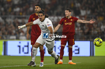 2023-06-04 - Dimitris Nikolaou of A.C. Spezia celebrates after scoring 0-1 during the 38th day of the Serie A Championship between A.S. Roma vs A.C. Spezia on June 4, 2023 at the Stadio Olimpico in Rome, Italy. - AS ROMA VS SPEZIA CALCIO - ITALIAN SERIE A - SOCCER