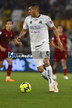 2023-06-04 - Mahdi Bourabia of A.C. Spezia during the 38th day of the Serie A Championship between A.S. Roma vs A.C. Spezia on June 4, 2023 at the Stadio Olimpico in Rome, Italy. - AS ROMA VS SPEZIA CALCIO - ITALIAN SERIE A - SOCCER