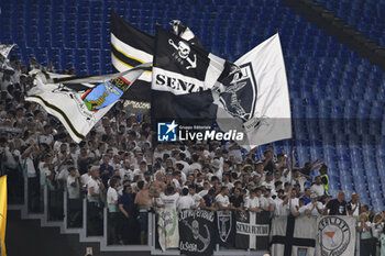 2023-06-04 - Supporters of A.C. Spezia during the 38th day of the Serie A Championship between A.S. Roma vs A.C. Spezia on June 4, 2023 at the Stadio Olimpico in Rome, Italy. - AS ROMA VS SPEZIA CALCIO - ITALIAN SERIE A - SOCCER