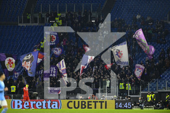 2023-01-29 - ACF Fiorentina Fans during the 20th day of the Serie A Championship between S.S. Lazio vs ACF Fiorentina on January 29 2023 at the Stadio Olimpico in Rome, Italy. - SS LAZIO VS ACF FIORENTINA - ITALIAN SERIE A - SOCCER