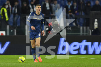 2023-01-29 - Nikola Milenkovic of ACF Fiorentina during the 20th day of the Serie A Championship between S.S. Lazio vs ACF Fiorentina on January 29 2023 at the Stadio Olimpico in Rome, Italy. - SS LAZIO VS ACF FIORENTINA - ITALIAN SERIE A - SOCCER