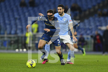 2023-01-29 - Giacomo Bonaventura of ACF Fiorentina and Luis Alberto of S.S. LAZIO during the 20th day of the Serie A Championship between S.S. Lazio vs ACF Fiorentina on January 29 2023 at the Stadio Olimpico in Rome, Italy. - SS LAZIO VS ACF FIORENTINA - ITALIAN SERIE A - SOCCER