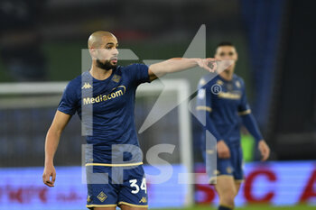 2023-01-29 - Sofyan Amrabat of ACF Fiorentina during the 20th day of the Serie A Championship between S.S. Lazio vs ACF Fiorentina on January 29 2023 at the Stadio Olimpico in Rome, Italy. - SS LAZIO VS ACF FIORENTINA - ITALIAN SERIE A - SOCCER