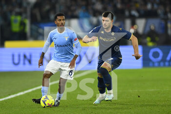2023-01-29 - Marcos Antonio of S.S. LAZIO and Luka Jovic of ACF Fiorentina during the 20th day of the Serie A Championship between S.S. Lazio vs ACF Fiorentina on January 29 2023 at the Stadio Olimpico in Rome, Italy. - SS LAZIO VS ACF FIORENTINA - ITALIAN SERIE A - SOCCER